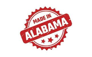 gemaakt in Alabama rubber postzegel vector