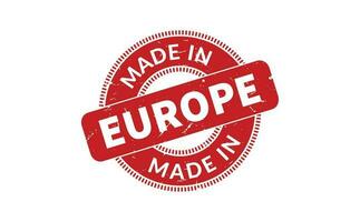 gemaakt in Europa rubber postzegel vector