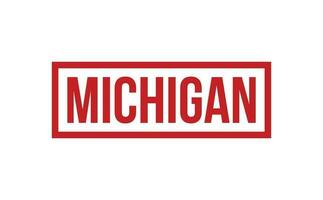 Michigan rubber postzegel zegel vector