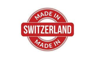 gemaakt in Zwitserland rubber postzegel vector