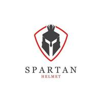 spartaans helm creatief logo icoon vector