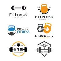 sjabloon voor fitnesscentrum logo vector