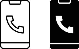 telefoon icoon vel, gemakkelijk modieus vlak stijl lijn en solide geïsoleerd vector illustratie Aan wit achtergrond. voor appjes, logo, websites, symbool , ui, ux, grafisch en web ontwerp. eps 10.