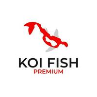 koi vis logo ontwerp vector concept illustratie idee