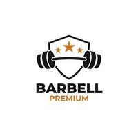 barbell logo ontwerp vector concept illustratie symbool icoon