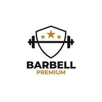 barbell logo ontwerp vector concept illustratie symbool icoon