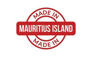 gemaakt in Mauritius eiland rubber postzegel vector
