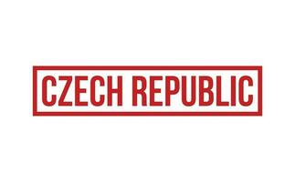 Tsjechisch republiek rubber postzegel zegel vector