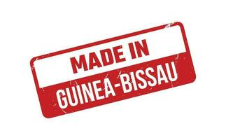 gemaakt in Guinea Bissau rubber postzegel vector