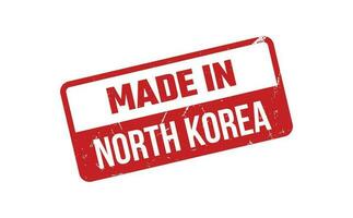 gemaakt in noorden Korea rubber postzegel vector