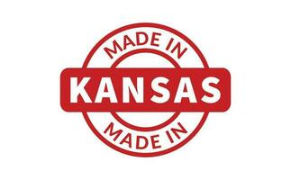 gemaakt in Kansas rubber postzegel vector