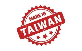 gemaakt in Taiwan rubber postzegel vector