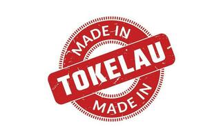 gemaakt in tokelau rubber postzegel vector