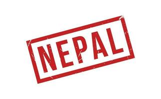 Nepal rubber postzegel zegel vector