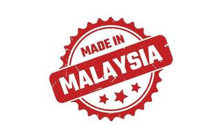 gemaakt in Maleisië rubber postzegel vector