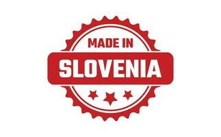 gemaakt in Slovenië rubber postzegel vector