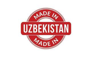 gemaakt in Oezbekistan rubber postzegel vector