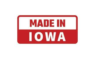 gemaakt in Iowa rubber postzegel vector