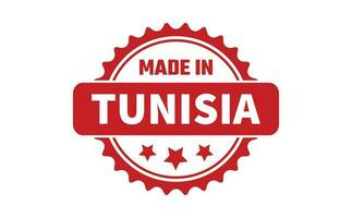 gemaakt in Tunesië rubber postzegel vector