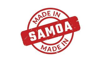 gemaakt in Samoa rubber postzegel vector