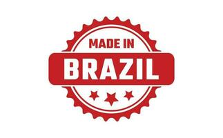 gemaakt in Brazilië rubber postzegel vector