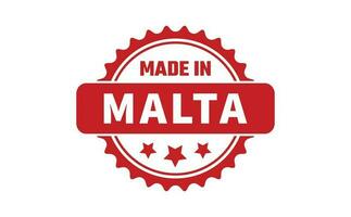 gemaakt in Malta rubber postzegel vector