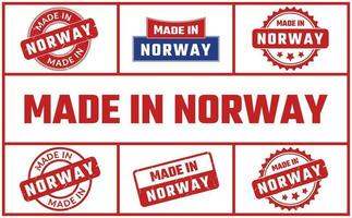 gemaakt in Noorwegen rubber postzegel reeks vector