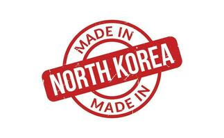 gemaakt in noorden Korea rubber postzegel vector
