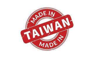 gemaakt in Taiwan rubber postzegel vector