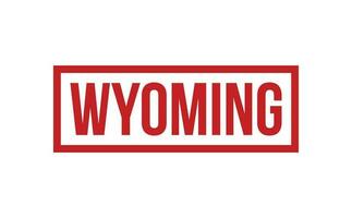 Wyoming rubber postzegel zegel vector