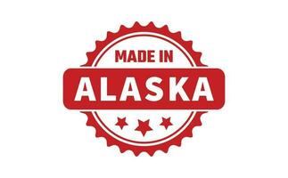 gemaakt in Alaska rubber postzegel vector