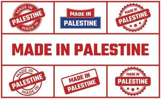 gemaakt in Palestina rubber postzegel reeks vector