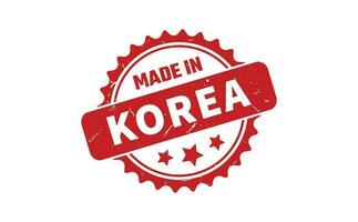 gemaakt in Korea rubber postzegel vector