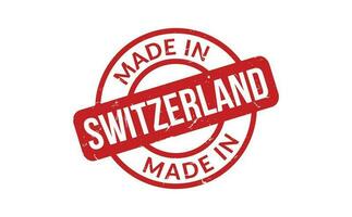 gemaakt in Zwitserland rubber postzegel vector