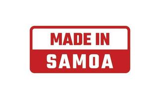 gemaakt in Samoa rubber postzegel vector