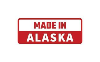 gemaakt in Alaska rubber postzegel vector