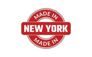 gemaakt in nieuw york rubber postzegel vector