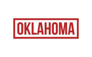 Oklahoma rubber postzegel zegel vector