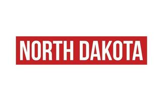 noorden dakota rubber postzegel zegel vector