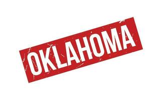 Oklahoma rubber postzegel zegel vector