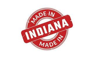 gemaakt in Indiana rubber postzegel vector