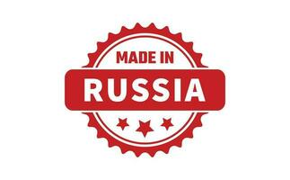 gemaakt in Rusland rubber postzegel vector