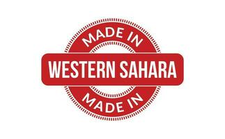gemaakt in western Sahara rubber postzegel vector