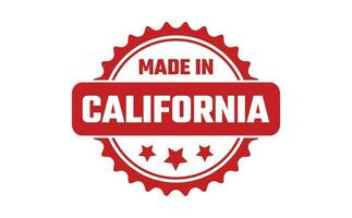 gemaakt in Californië rubber postzegel vector