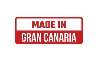 gemaakt in oma canaria rubber postzegel vector