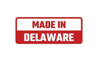gemaakt in Delaware rubber postzegel vector