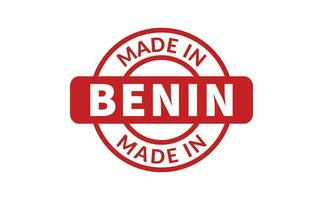 gemaakt in Benin rubber postzegel vector