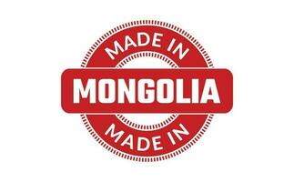 gemaakt in Mongolië rubber postzegel vector