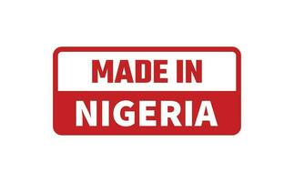 gemaakt in Nigeria rubber postzegel vector