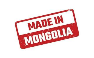 gemaakt in Mongolië rubber postzegel vector